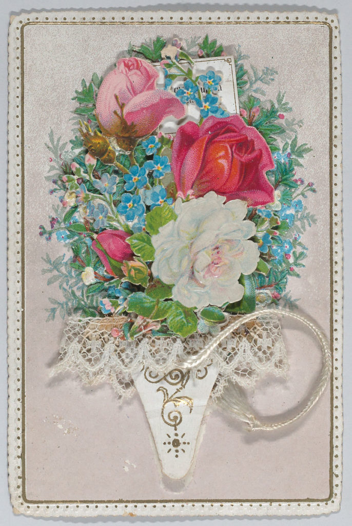 バレンタインカード（1885イギリス）の画像。