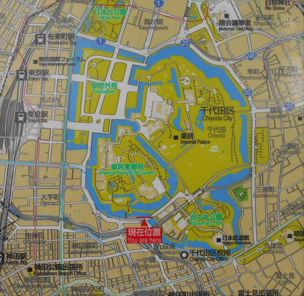 江戸城の地図の画像。