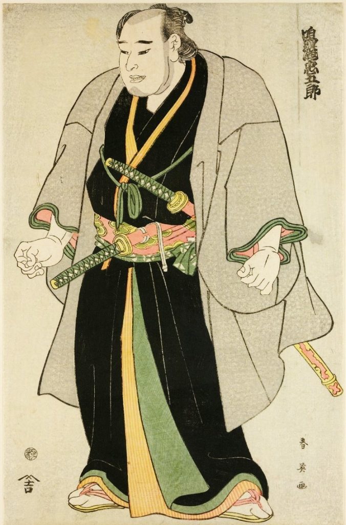「鳴滝忠五郎」（勝川春亭、大英博物館）の画像。