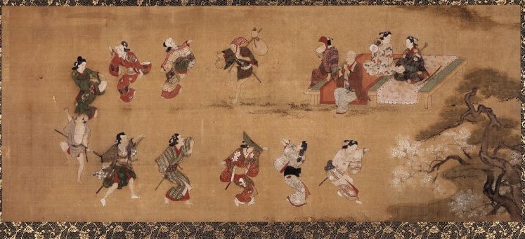「（風流踊り）」（宮川長春、大英博物館）の画像。