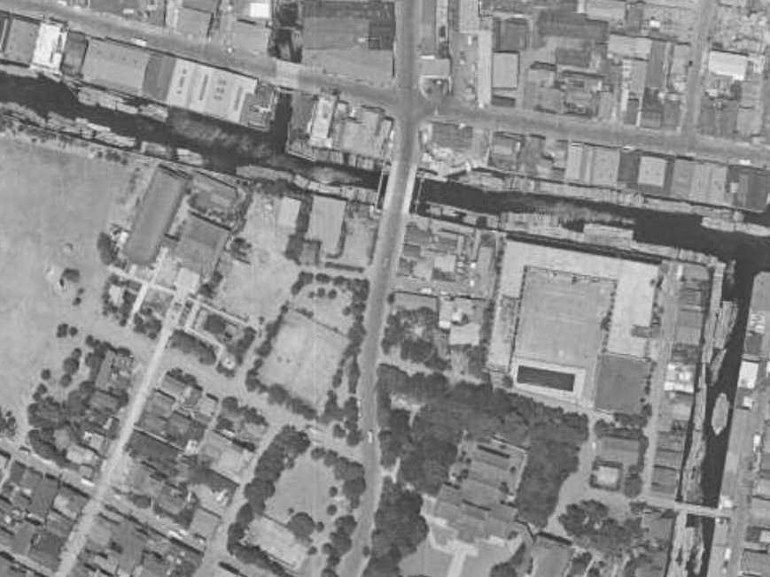 昭和38年空中写真（MKT636－C9－24）【部分】の画像。