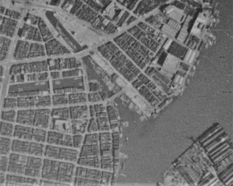 昭和19年空中写真（国土地理院Webサイトより、8910-C4-95）の画像。