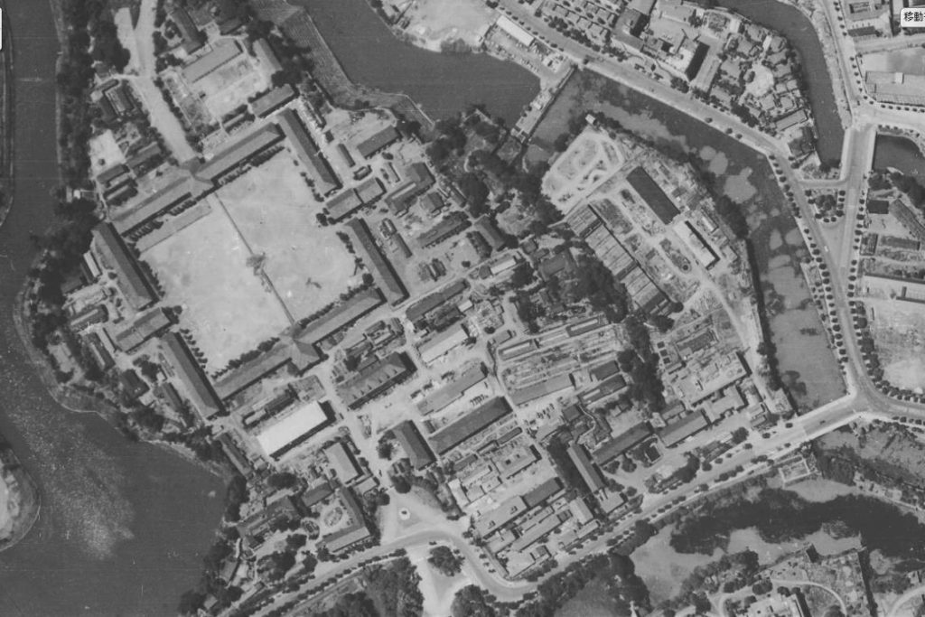 昭和22年空中写真（USA-M377-66）【部分】の画像。