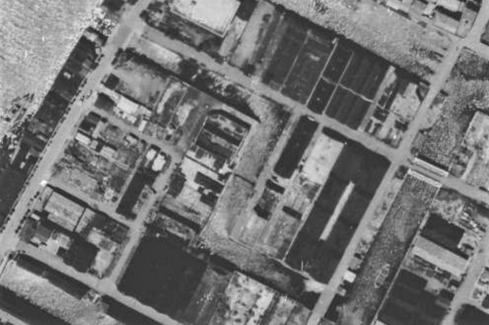 昭和22年空中写真（USA-M377-69）【部分】の画像。