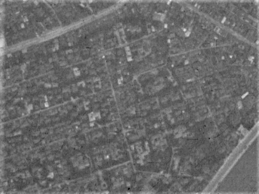 袋町付近、昭和17年撮影空中写真（国土地理院Webサイトより、C29D-C1-22〔部分〕） の画像。