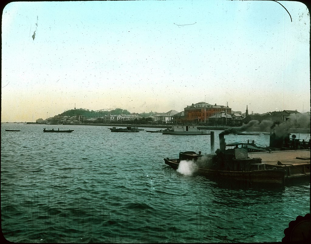1910年の横浜（Wikipediaより20220525ダウンロード）の画像。