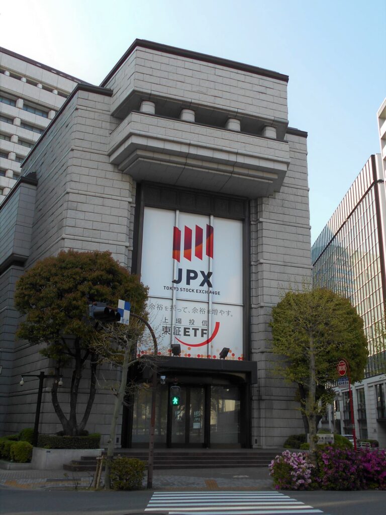 東京証券取引所の画像。