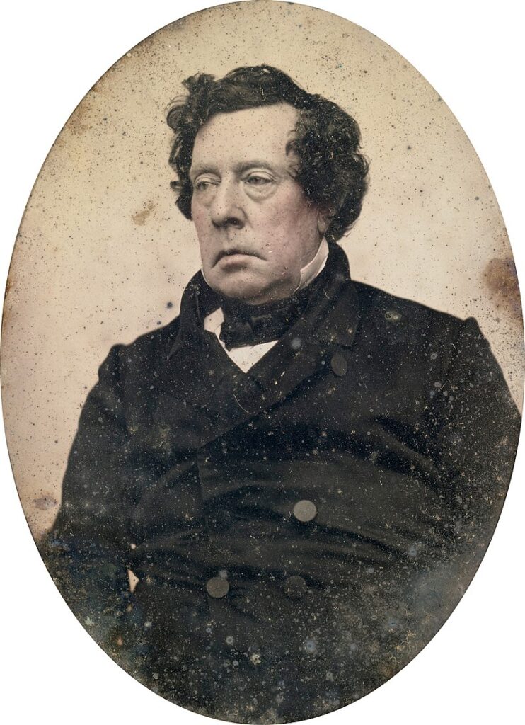 マシュー・ペリー（1855-56年頃撮影）（Wikipediaより20220706ダウンロード）の画像。